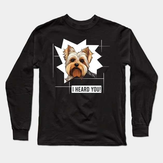 Funny Biewer Terrier Dog Owner Humor Long Sleeve T-Shirt by whyitsme